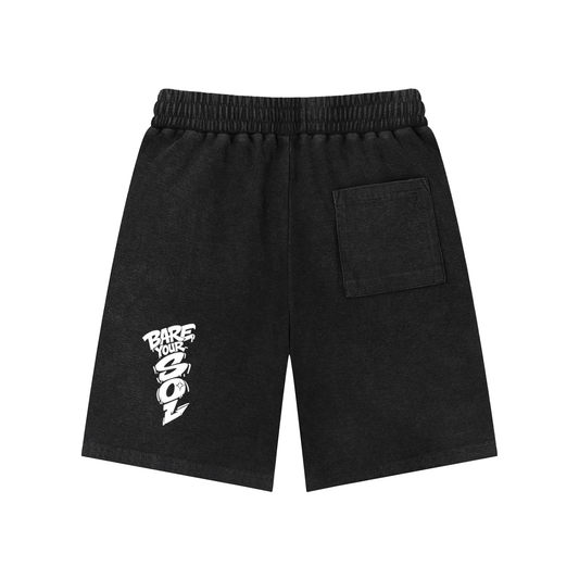 Blue Winged PSB- Mineral Wash Waffle Knit Shorts